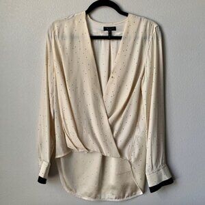 Rag & Bone Victor Print Silk Blouse Top Size Small